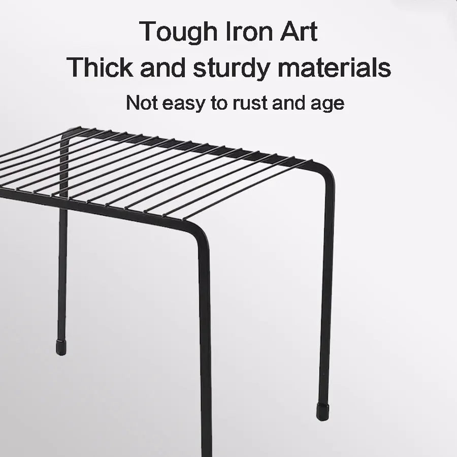 Kitchen Storage Rack, Wrought Iron Seasoning Rack, Countertop Sink, Floor-Standing Bowl and Plate Storage Rack