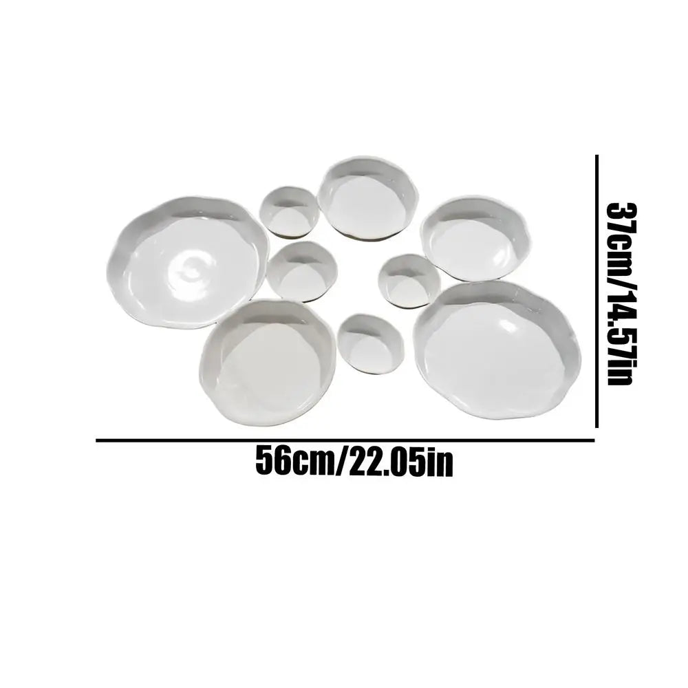 Serving Bowls Decorative Nine-Grid Dessert Plate Multi Bowl Serving Platter for Snacks Nuts Chips Fruit Candy Meals Appetizers