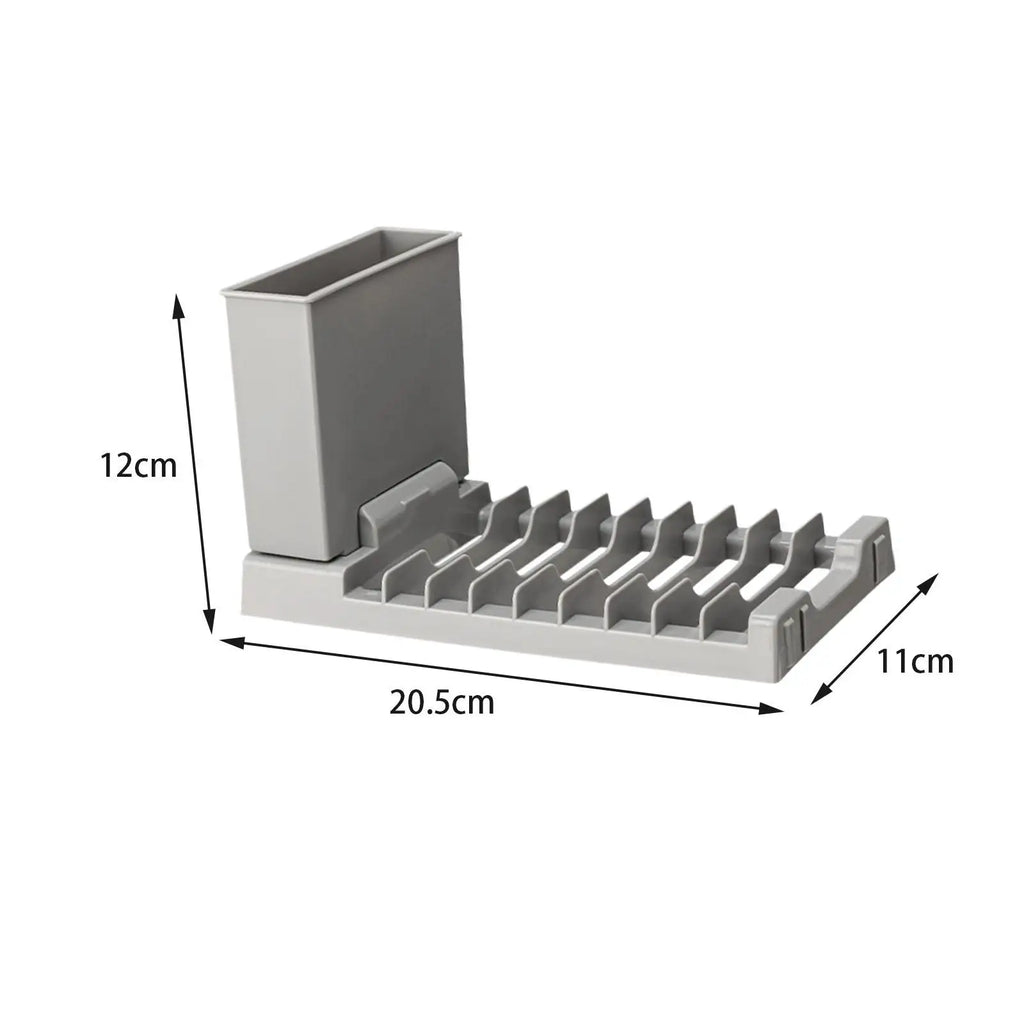 Dish Drying Rack Sink Multipurpose Kitchen Gadgets Cutlery Holder Hanging Decoration Dish Dryer Rack for Counter Kitchen Home