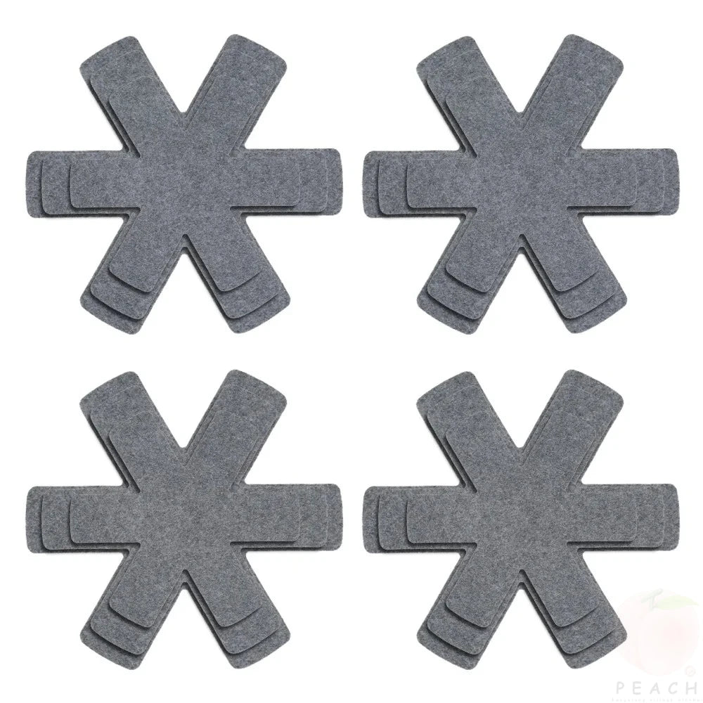 Pot and Pan Protectors 12Pcs Pot Dividers Pad Non-woven 3 Sizes Pans Separator Pads for Protecting Separators Pads Cookware