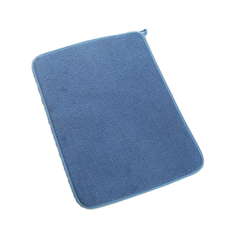 Dish Drying Mat In The Cabinet Drying Mats Microfiber Absorbent Table Placemat Non Slip Heat Resistant Drain Drying Pad 30x40cm