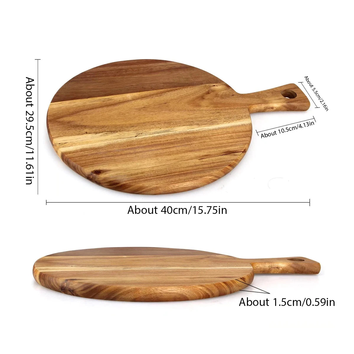 Round Wooden Chopping Board Cutting Kitchen Supplies Boards Accessories Large Kitchens Wood Accessory Items Cutting Board Large