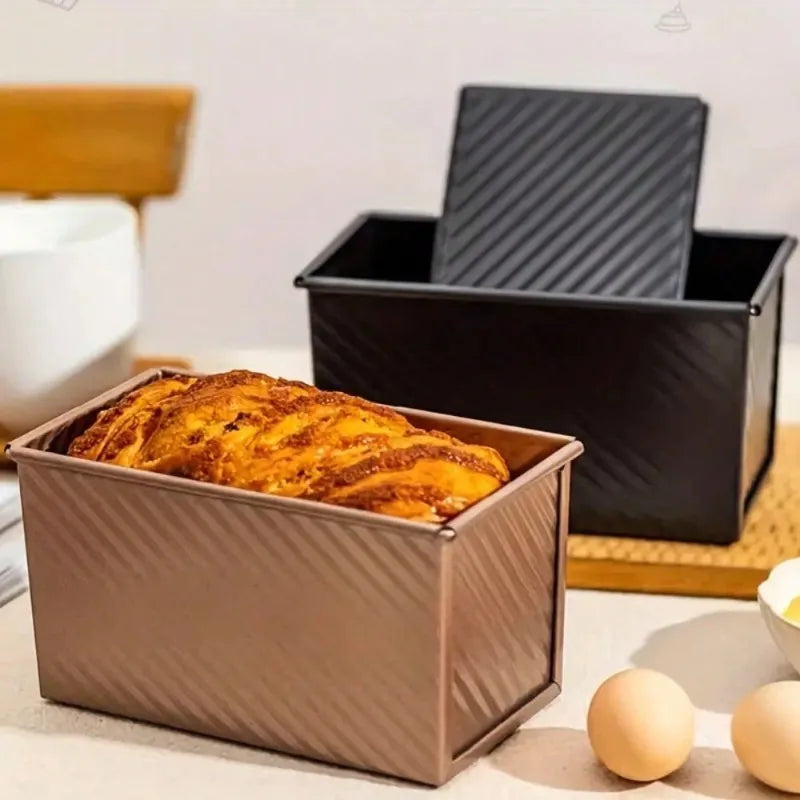 Premium Nonstick Rectangular Bread Loaf Pan Versatile Baking Mold for Toast Cakes and Pastries Durable Oven-Safe Bakeware