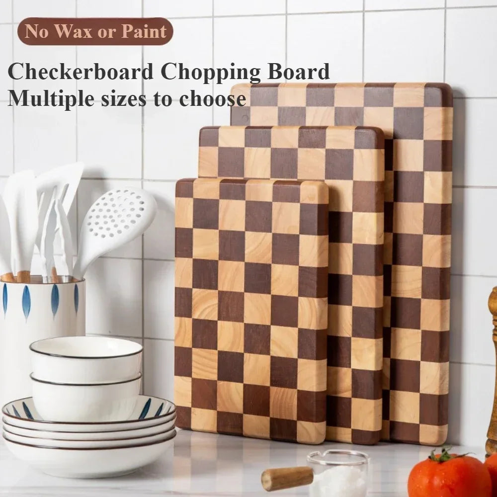 Solid Wood Cutting Board Kitchen Wear Resistant Durable Sturdy and Stable Cutting Board Minimalist Modern Style Chopping Pad
