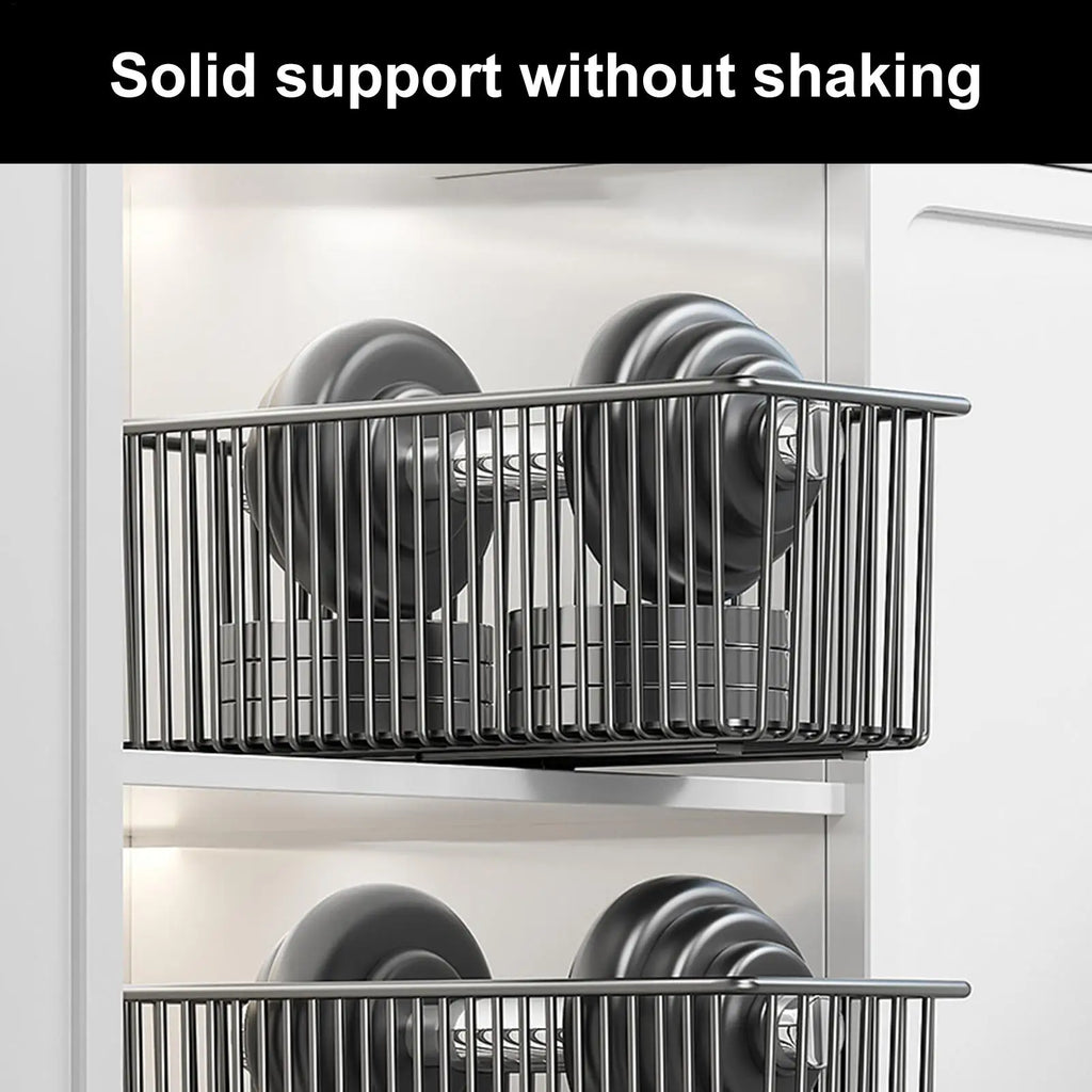 Under Sink Pull out Organizer Pull out Drawers for Cabinets Metal Storage Basket Shelf for Kitchen Storage Pantry Organization