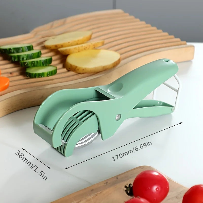 Salads Cutter Chopper Portable Stainless Steel Manual Fruit Slicer Creative Vegetables Slicer Chopping Press Kitchen Accessories