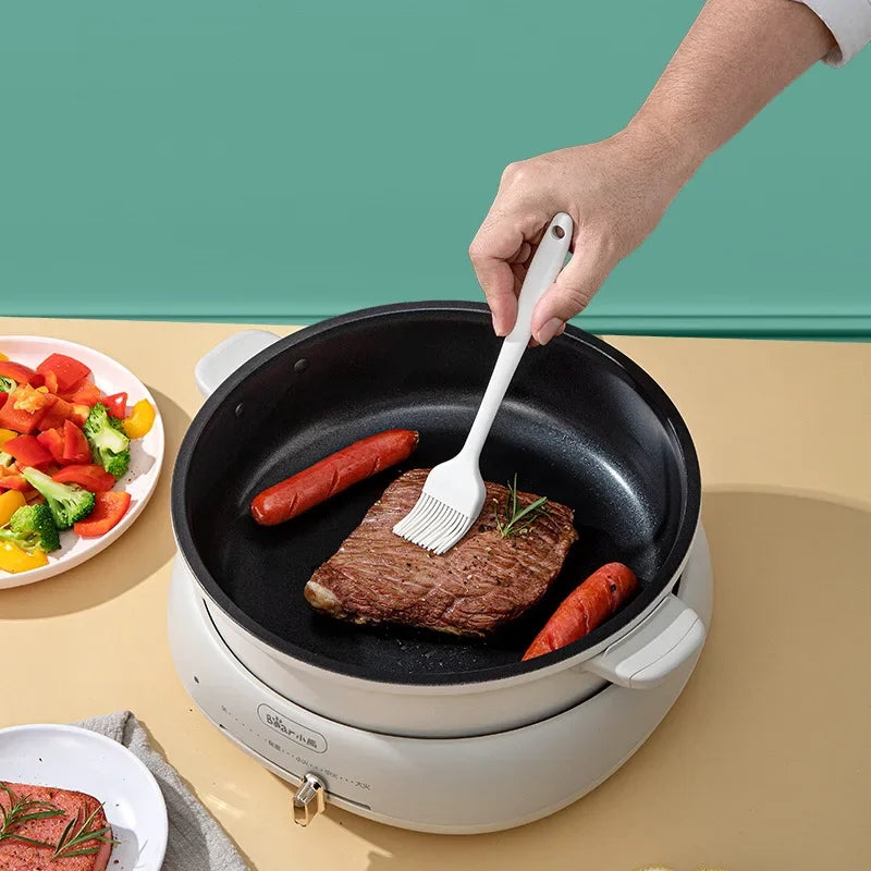 Silicone Kitchen Utensils Food Grade Non-stick Cooking Baking Spatula Silicone Oil Brush Egg Whisk Food Clip Kitchen Accessor