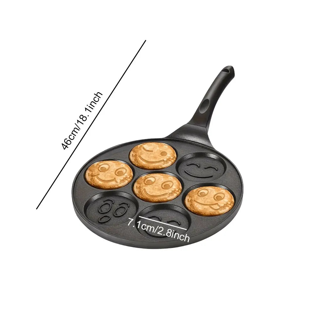 Pancakes Pan 4 Cups Frying Pan Non-stick Breakfast Burger Egg Pancake Maker Flat Bottom Medical Stone Pancake Pans Kitchen Pans