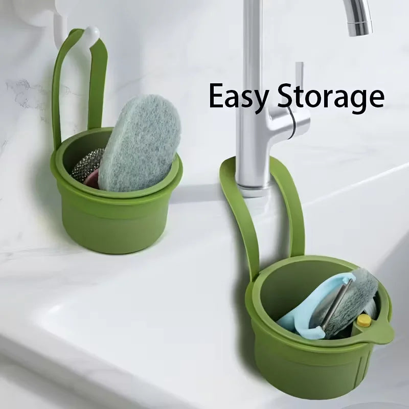 Multi-Functional Food Strainer Sink Organizer for Kitchen & Bathroom Use - Efficient Drainage And Storage Solution