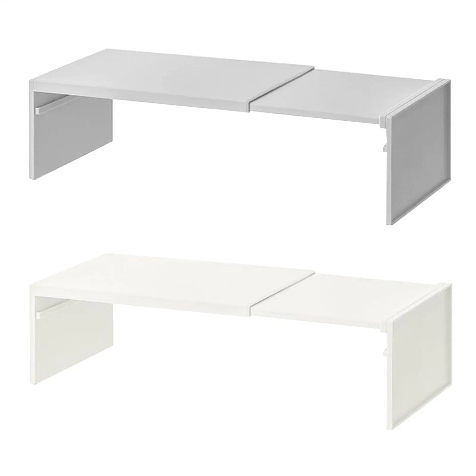 Cabinet Shelf Expandable Space-Saving Stackable Layered Shelf Rack Non Slip Lightweight Heavy Duty Kitchen Storage Accessories