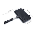 Double Side Bread Frying Pan Non Stick Barbecue Plate Sandwich Toaster Mold Heat-resistant Toastie Waffle Pancake Kitchen Tools