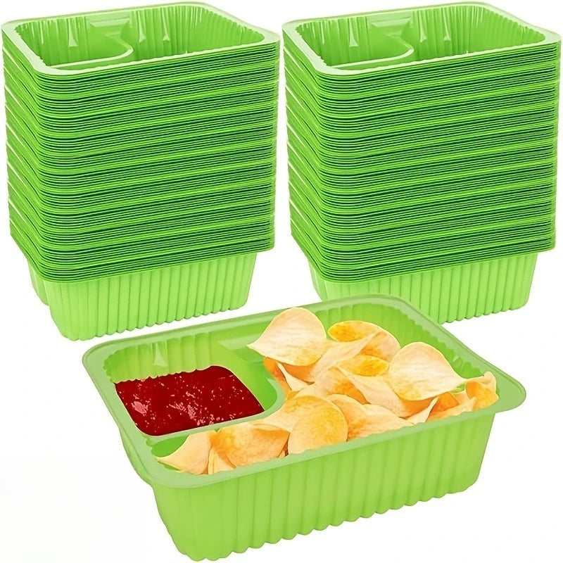 Nacho Trays | Perfect for Cheese Dip, Movie Nights & Carnival Parties, Snack Containers, Movie Night Snacks|Christmas, Halloween
