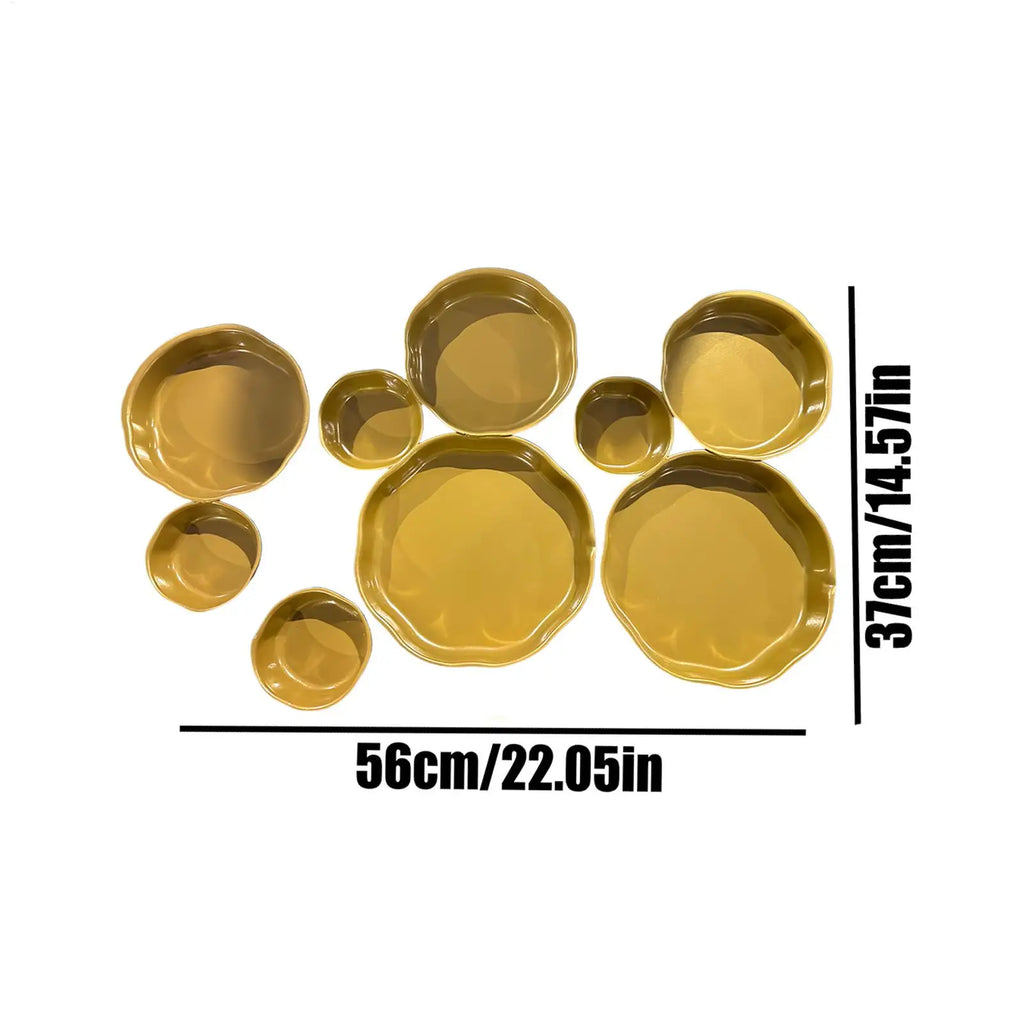 Serving Bowls Decorative Nine-Grid Plate Multi Bowl Serving Platter for Snacks Nuts Chips Fruit Candy Meals Appetizers Dining