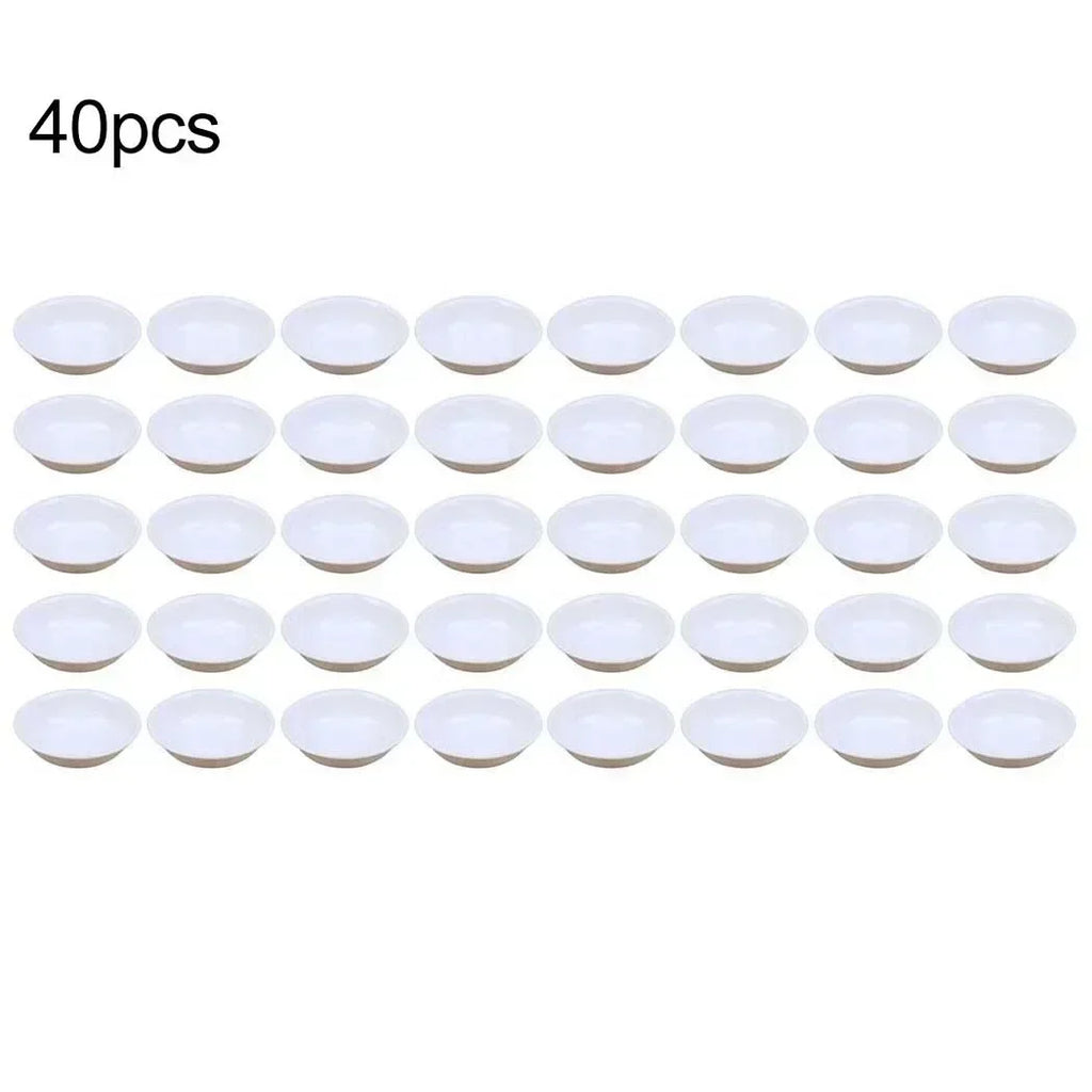Soy Sauce Dishes Set of 40 Serving Small Bowl Mini Appetizer Plates Small Plastic Dipping Sauce Bowls for Restaurant Bar Kitchen