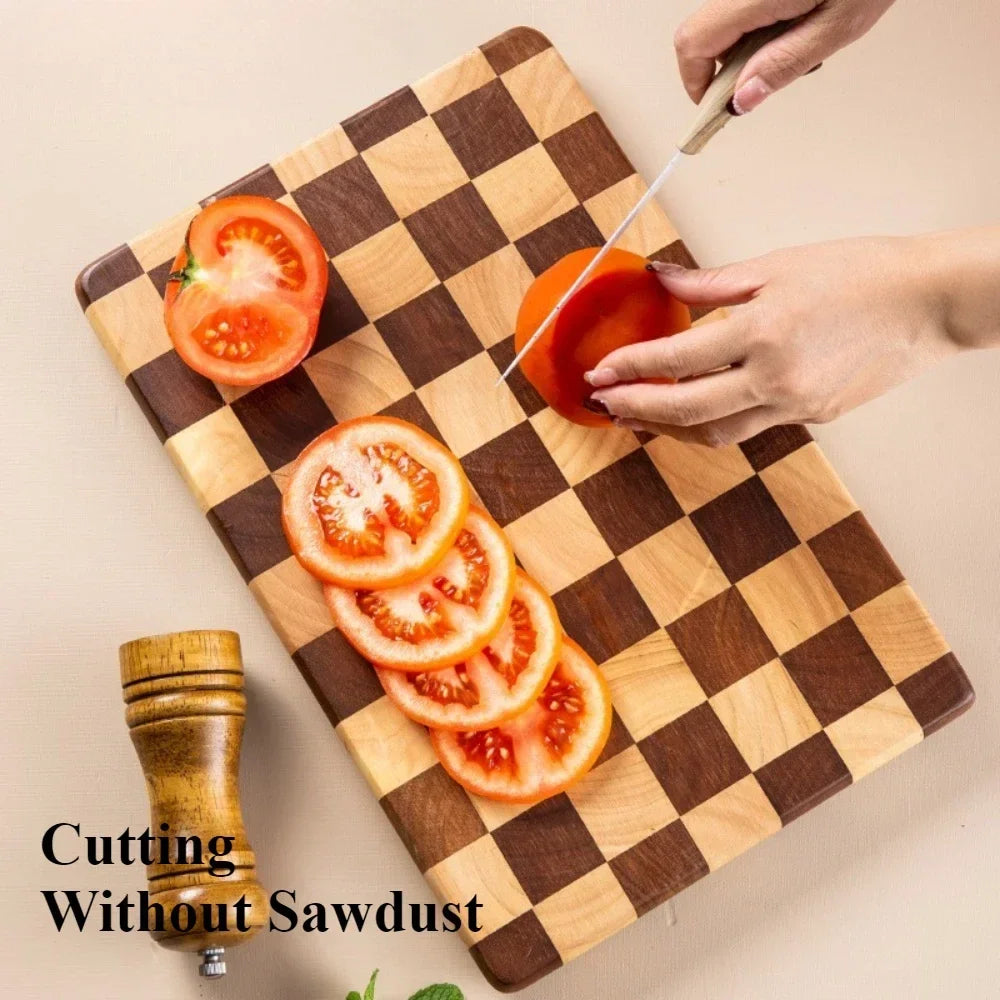 Solid Wood Cutting Board Kitchen Wear Resistant Durable Sturdy and Stable Cutting Board Minimalist Modern Style Chopping Pad