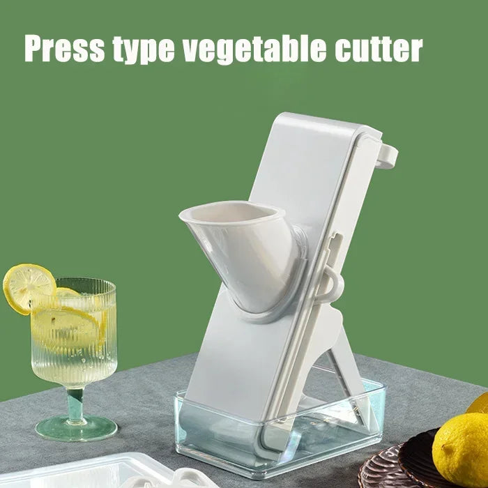 Slicer Safe Mandoline Vegetable Cutter Veggie Dicer Slicer for Julienne French Fry and Potato Get Storage Box with Lid