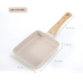 Kitchen Thickened Omelet Pan Non Stick Pan Square Frying Pan Egg Roll Steak Small Frying Pan Breakfast Pan Maker Cookware