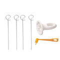 Strawberry Slicer Kitchen Tool Multi Function Fruit Vegetable Cutter with Removable Blades for Berries Mushrooms Bananas
