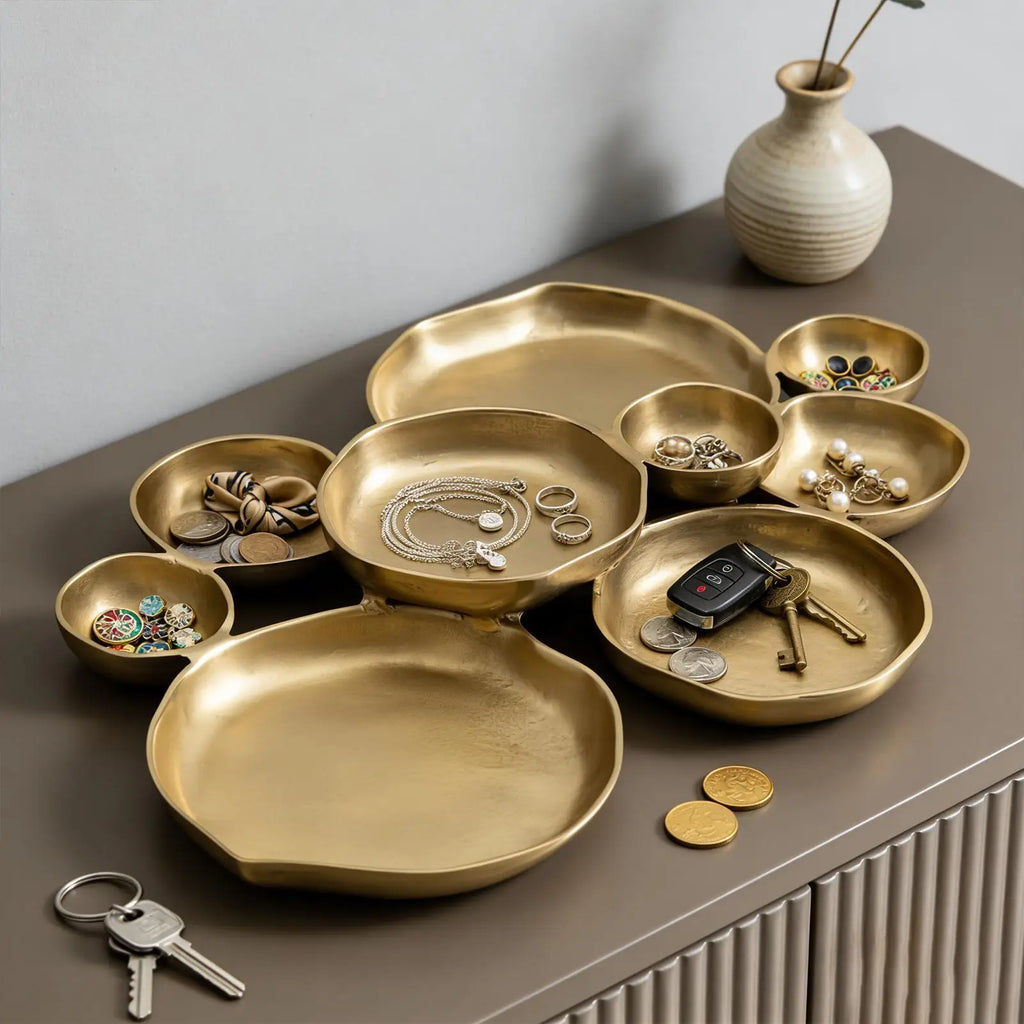 Serving Bowls Decorative Nine-Grid Dessert Plate Multi Bowl Serving Platter for Snacks Nuts Chips Fruit Candy Meals Appetizers