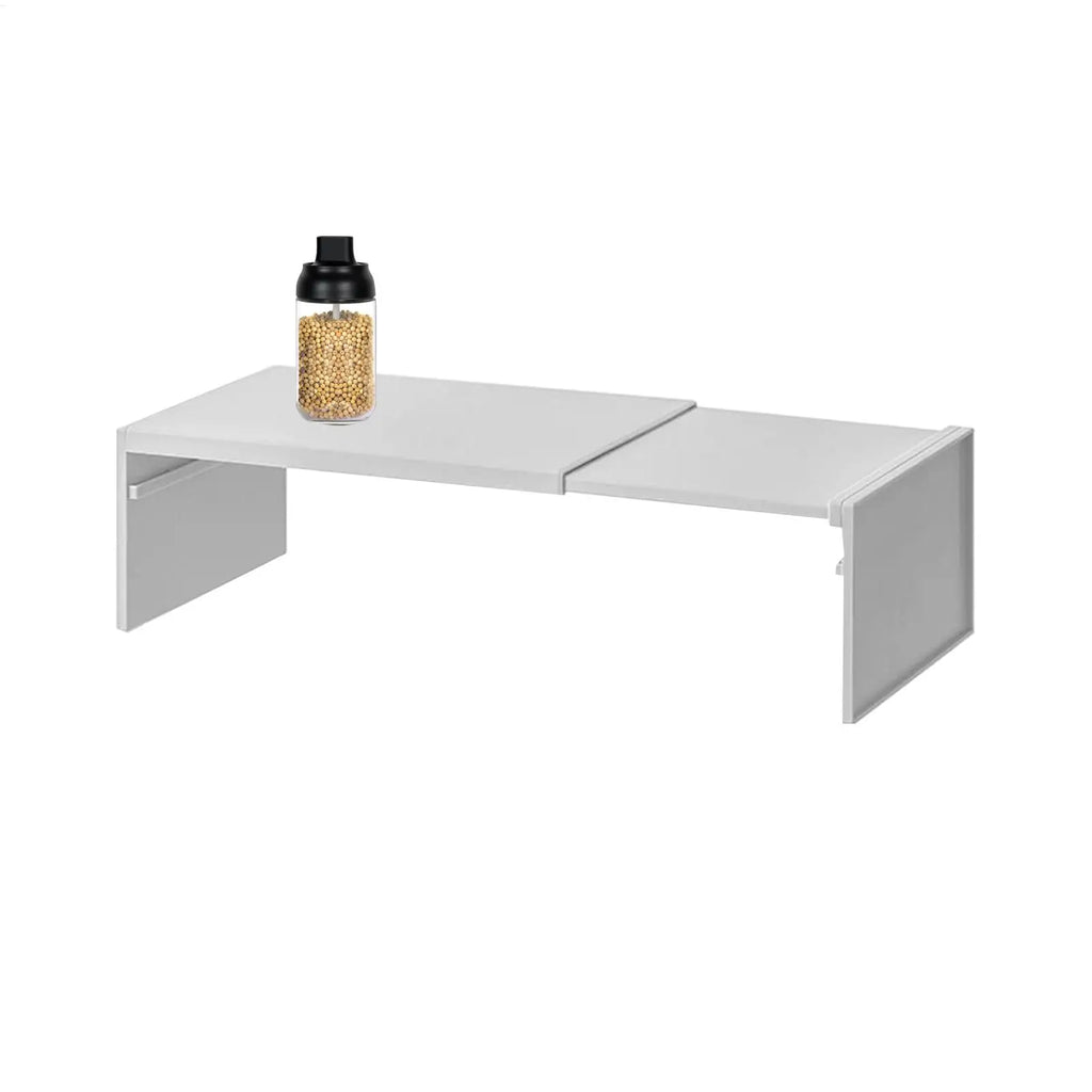 Cabinet Shelf Expandable Space-Saving Stackable Layered Shelf Rack Non Slip Lightweight Heavy Duty Kitchen Storage Accessories