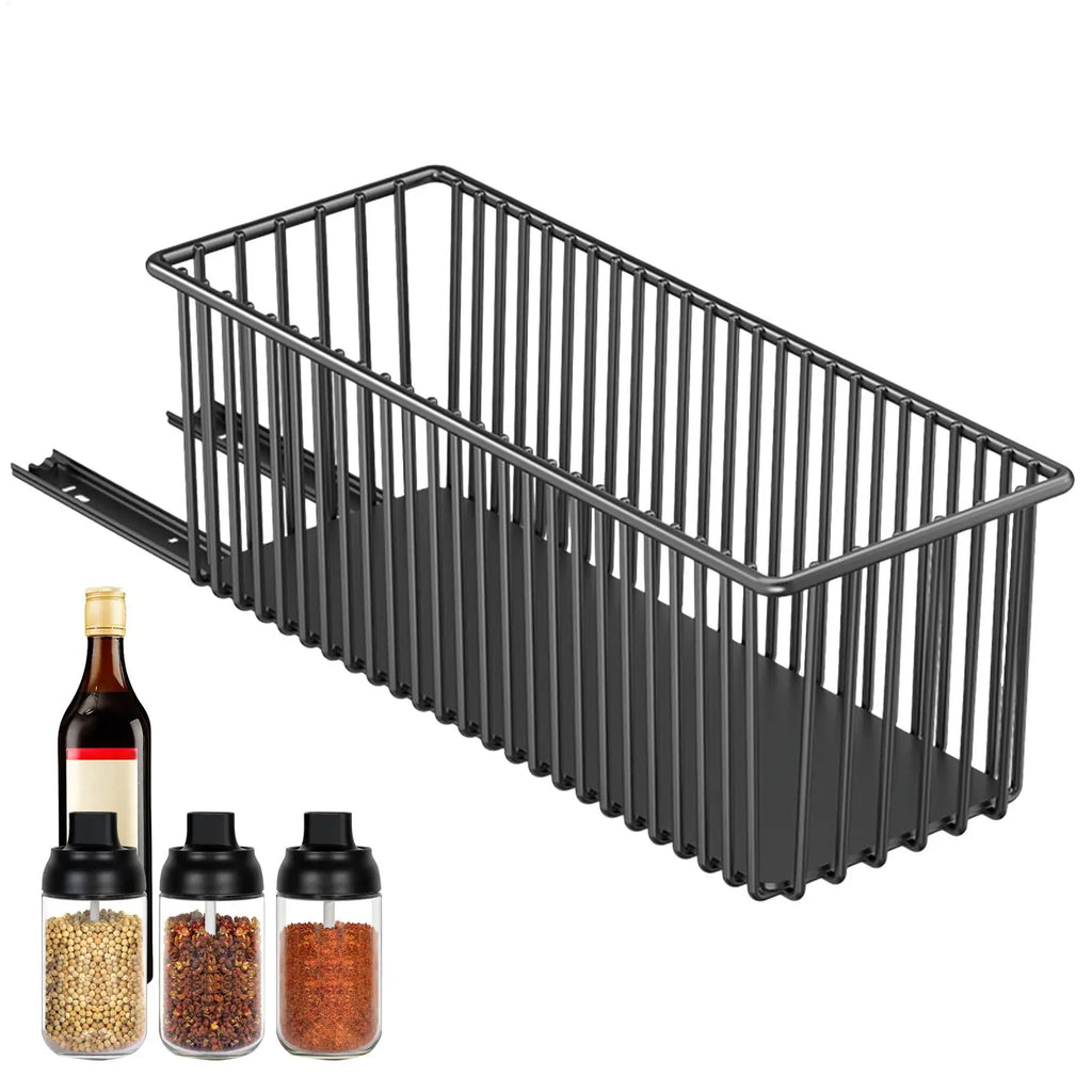 Under Sink Pull out Organizer Pull out Drawers for Cabinets Metal Storage Basket Shelf for Kitchen Storage Pantry Organization