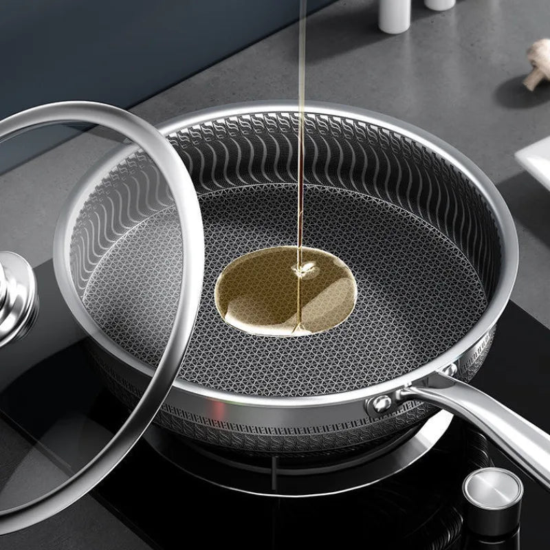 Household pan nonstick frying pan pancakes fried eggs steak pan pan stainless steel pan