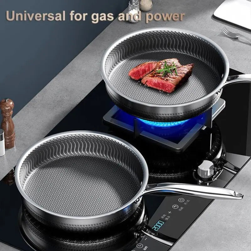 Household pan nonstick frying pan pancakes fried eggs steak pan pan stainless steel pan