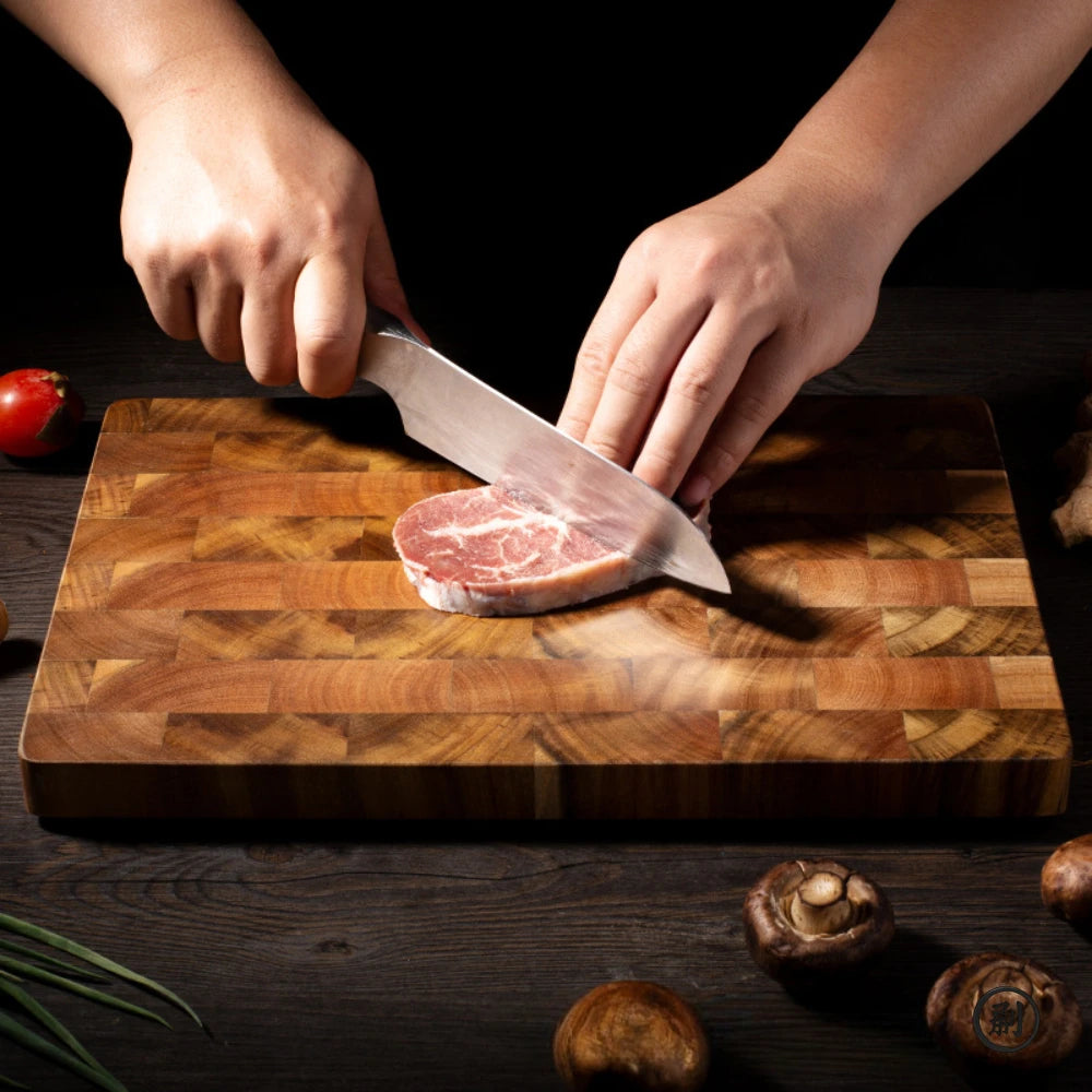 32*22*1.5Cutting Board Double-sided Using Premium Acacia Wood Splicing Chopping Board Drain Water and Damp-proof Kitchen Tools