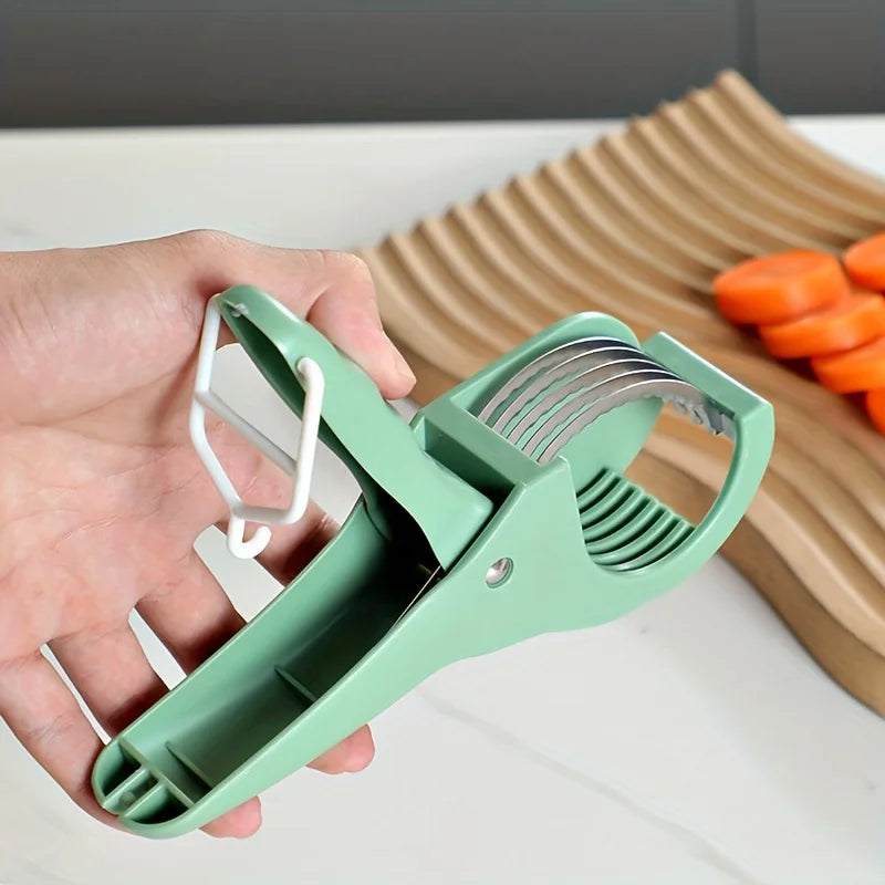 Salads Cutter Chopper Portable Stainless Steel Manual Fruit Slicer Creative Vegetables Slicer Chopping Press Kitchen Accessories