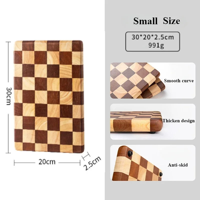 Solid Wood Cutting Board Kitchen Wear Resistant Durable Sturdy and Stable Cutting Board Minimalist Modern Style Chopping Pad