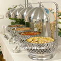 Wedding Party Luxury Serving Chaffing Dishes Buffet Food Warmer Cheffing Catering Stainless Steel Hanging Chafing Dish Factory